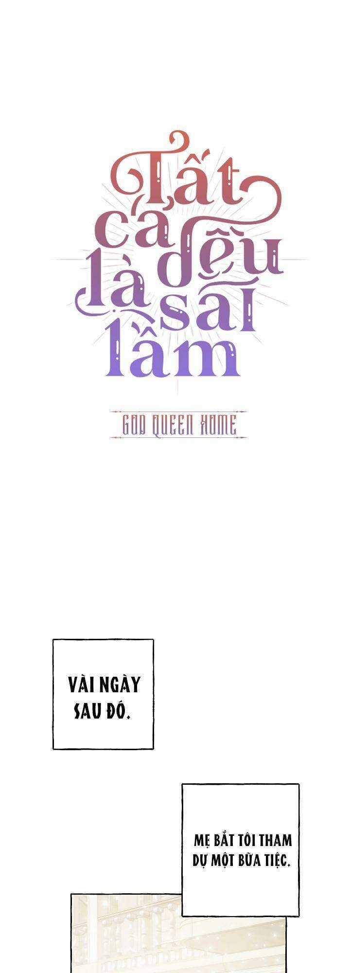 Tất Cả Chỉ Là Sai Lầm Chapter 3 trang 6