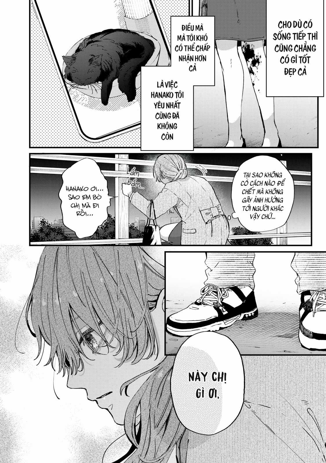 Tên ăn bám Hana-kun luôn muốn chết Chapter 1 trang 2