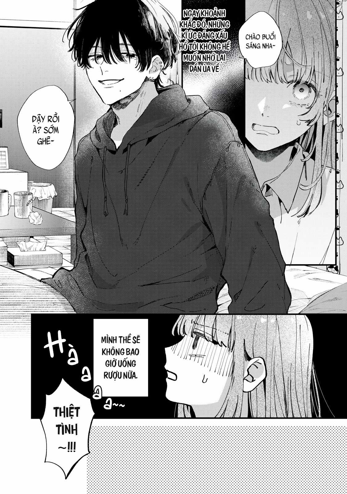 Tên ăn bám Hana-kun luôn muốn chết Chapter 1 trang 7