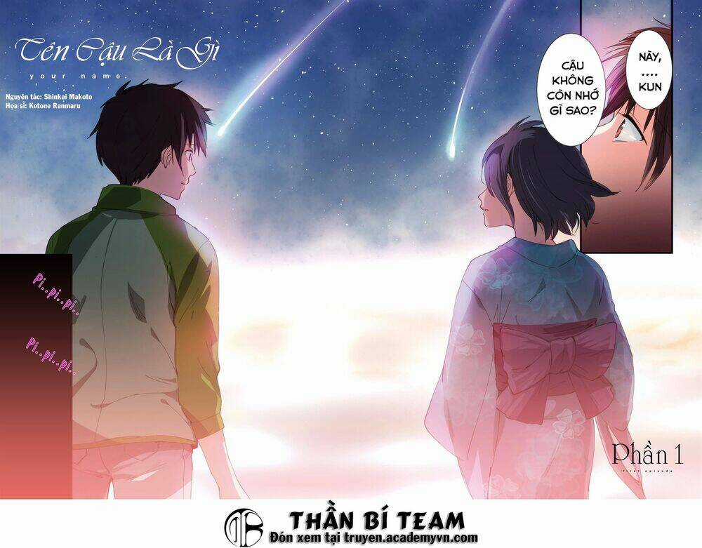 Tên Cậu Là Gì? Chapter 1 trang 5