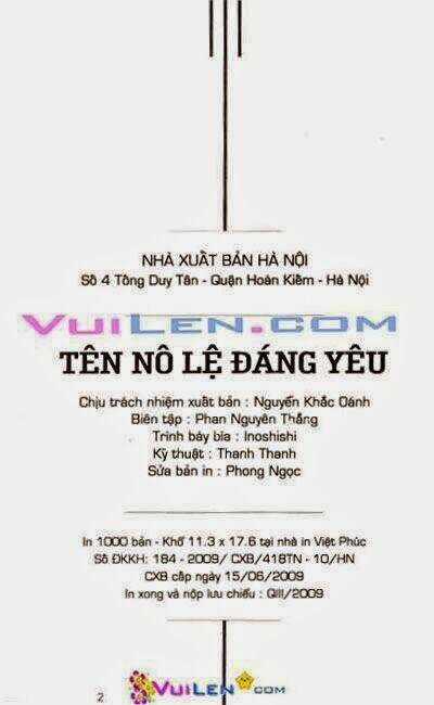 Tên Nô Lệ Đáng Yêu Chapter 3 trang 1