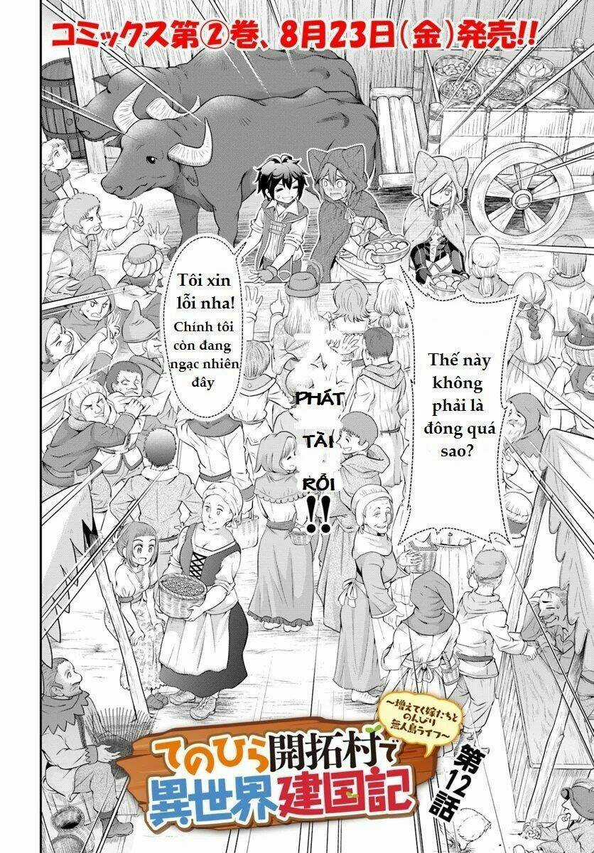 Tenohira Kaitaku Mura De Isekai Kenkokuki: Fueteku Yome-Tachi To Nonbiri Mujintou Life Chapter 12 trang 2