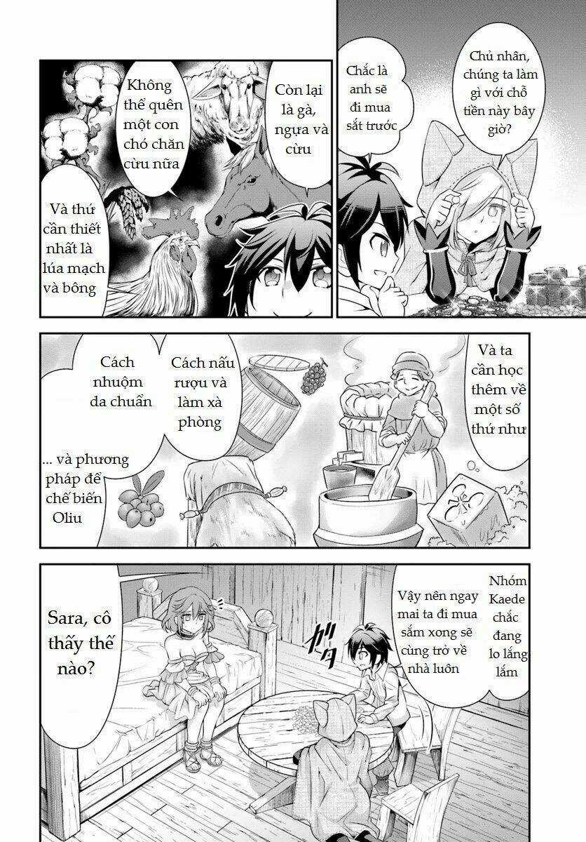 Tenohira Kaitaku Mura De Isekai Kenkokuki: Fueteku Yome-Tachi To Nonbiri Mujintou Life Chapter 12 trang 4