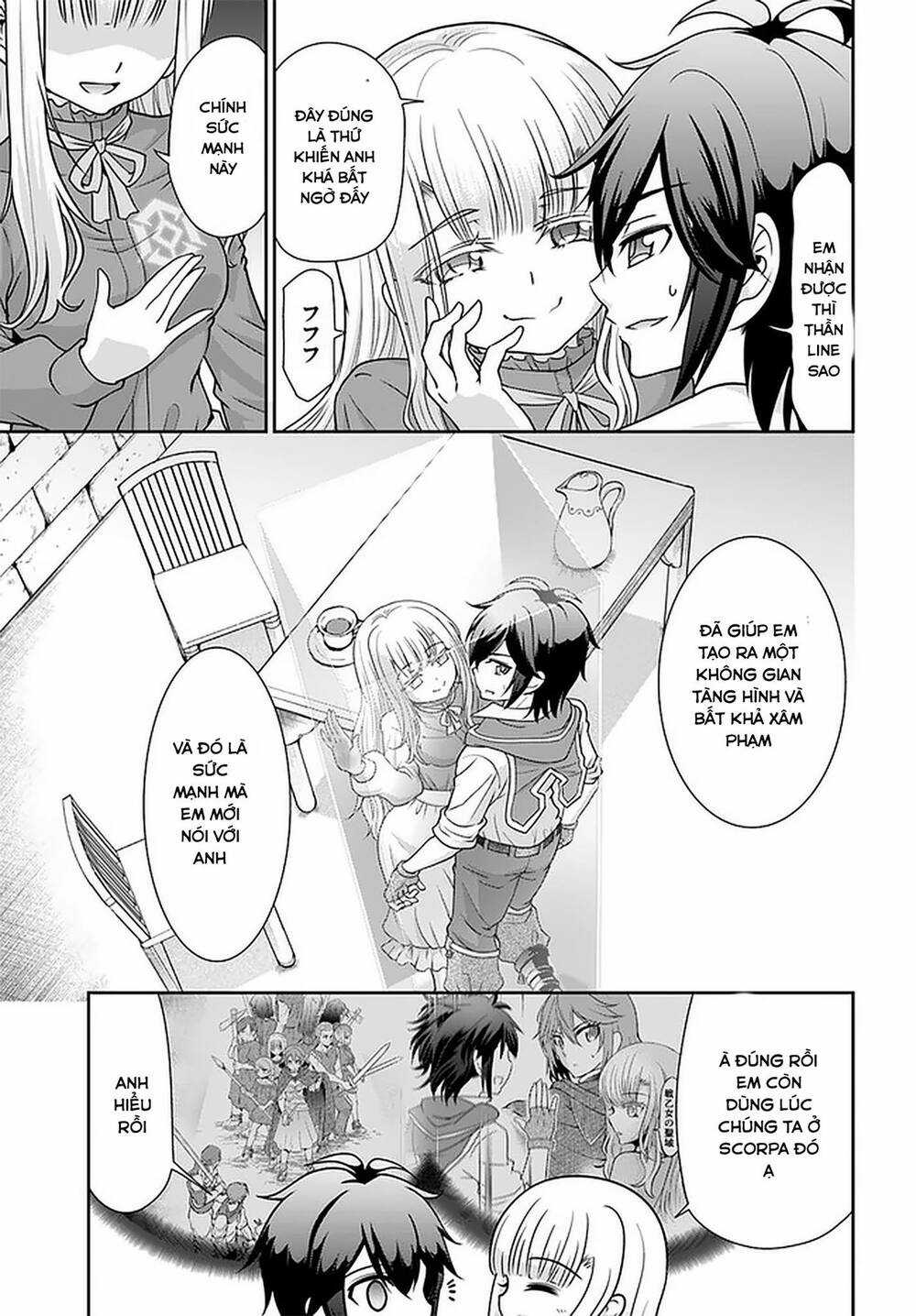 Tenohira Kaitaku Mura De Isekai Kenkokuki: Fueteku Yome-Tachi To Nonbiri Mujintou Life Chapter 21.2 trang 4