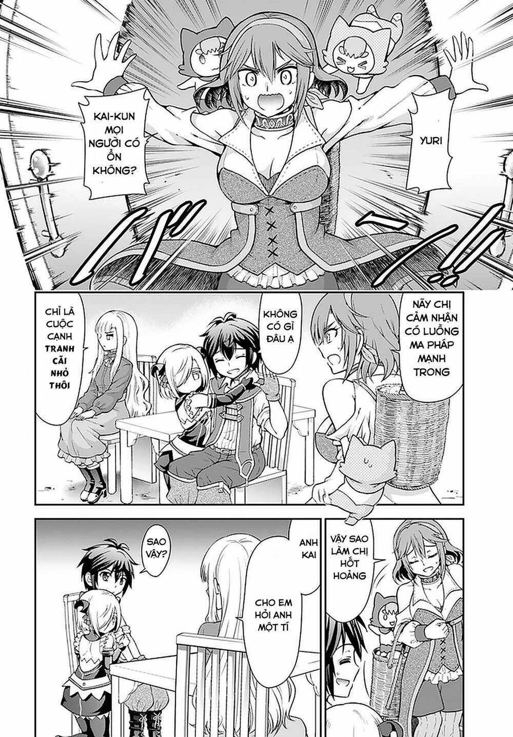 Tenohira Kaitaku Mura De Isekai Kenkokuki: Fueteku Yome-Tachi To Nonbiri Mujintou Life Chapter 22.1 trang 14