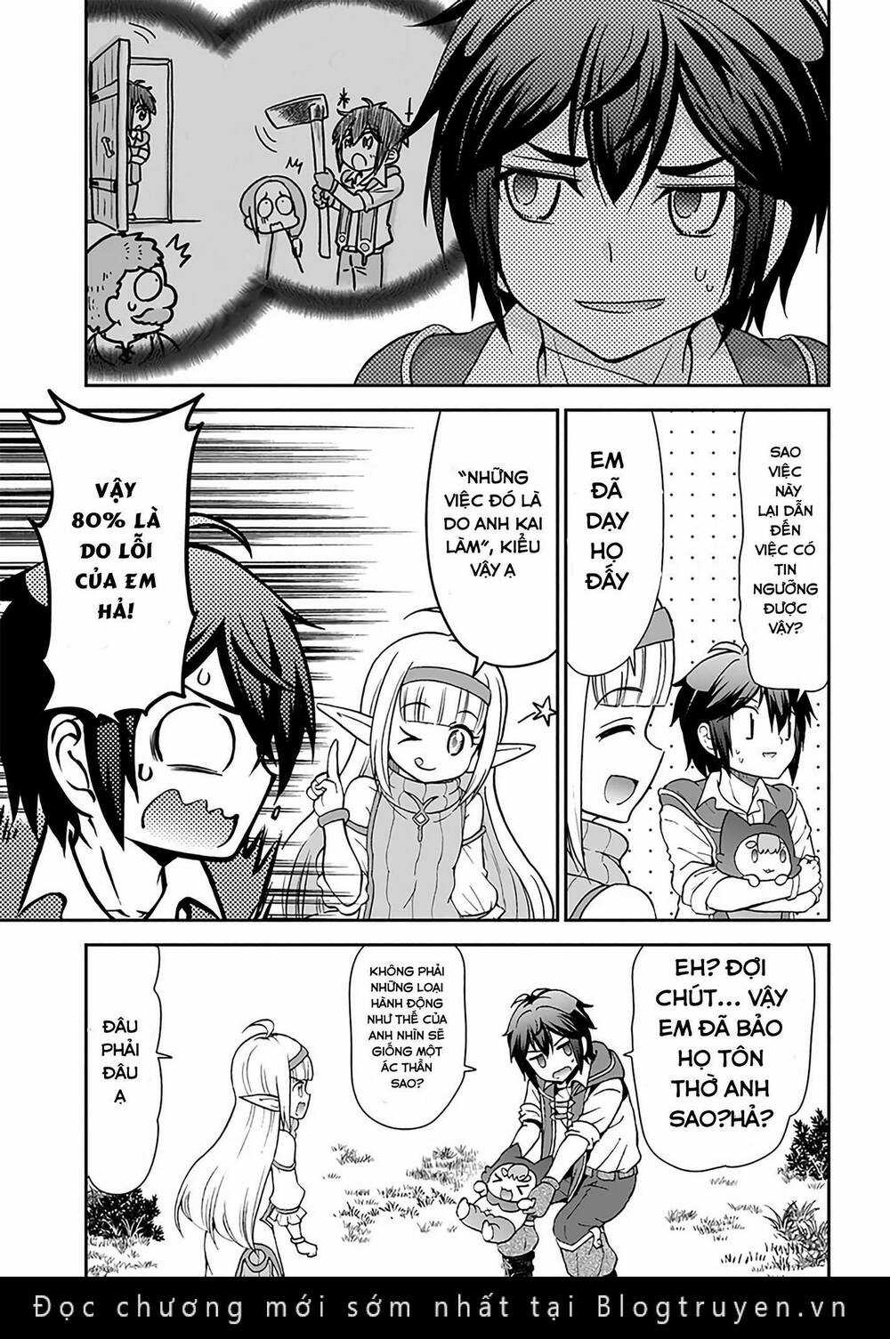 Tenohira Kaitaku Mura De Isekai Kenkokuki: Fueteku Yome-Tachi To Nonbiri Mujintou Life Chapter 23.3 trang 11