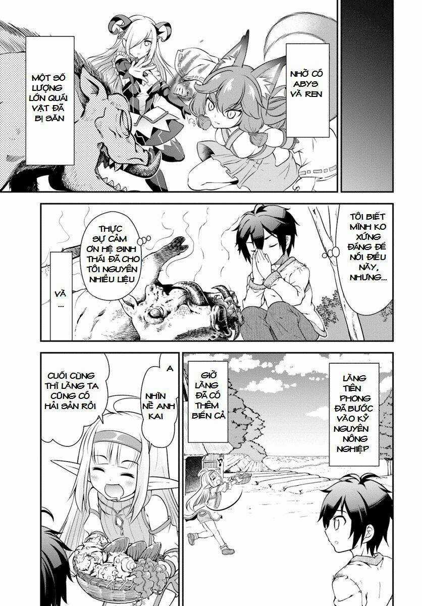 Tenohira Kaitaku Mura De Isekai Kenkokuki: Fueteku Yome-Tachi To Nonbiri Mujintou Life Chapter 9 trang 7