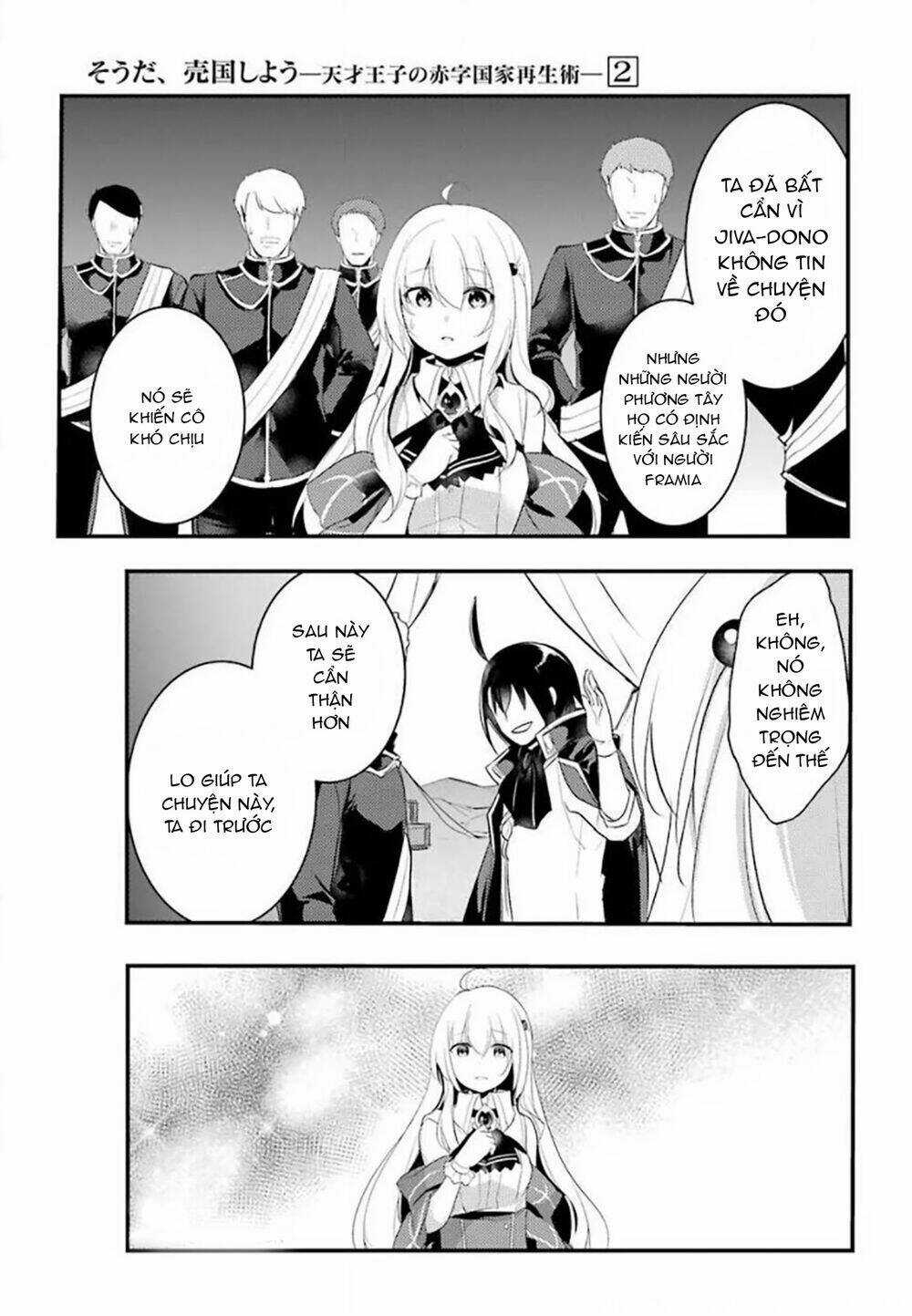 Tensai Ouji No Akaji Kokka Saisei Jutsu - Souda, Baikoku Shiyou Chapter 24 trang 3