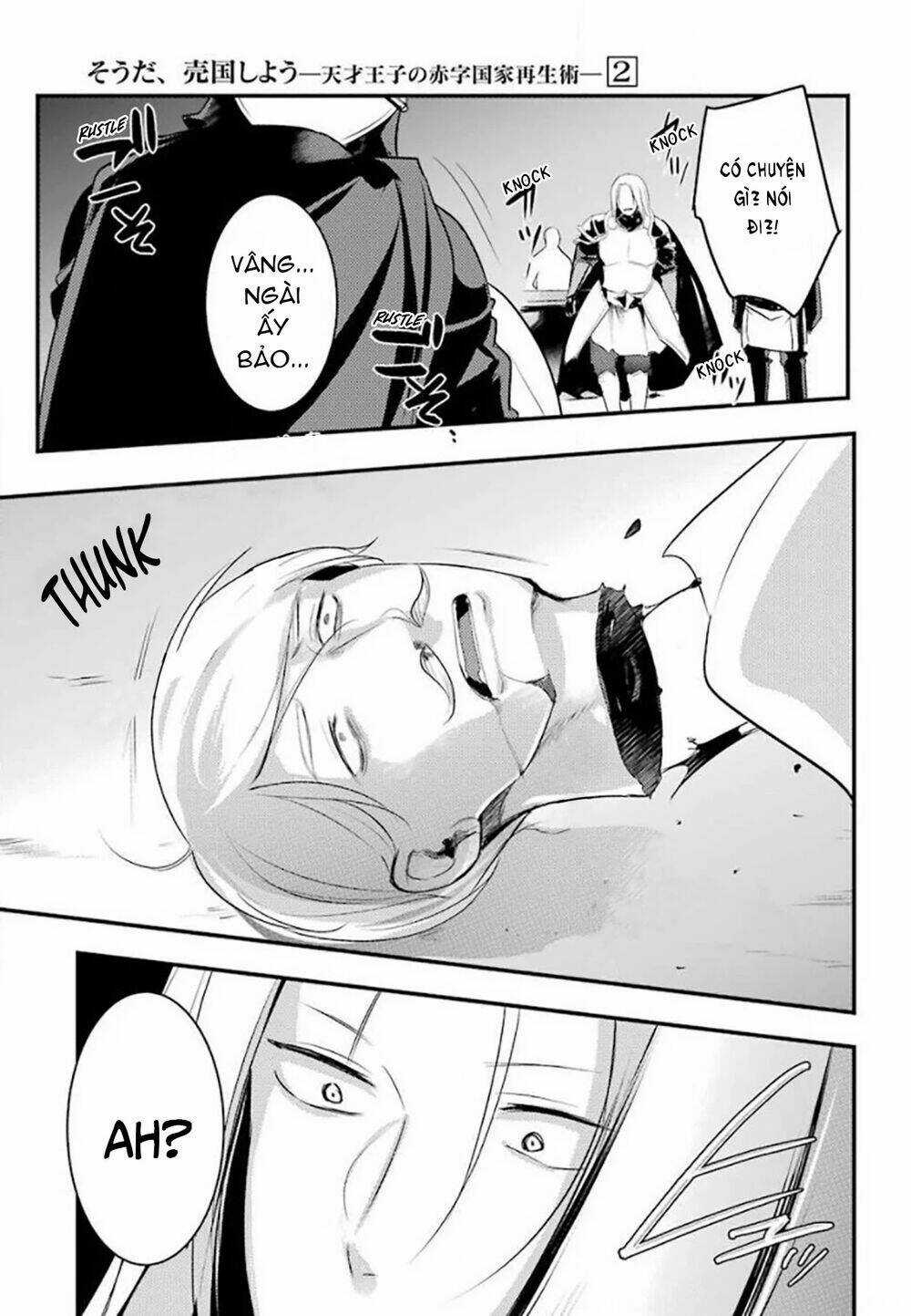 Tensai Ouji No Akaji Kokka Saisei Jutsu - Souda, Baikoku Shiyou Chapter 25 trang 6