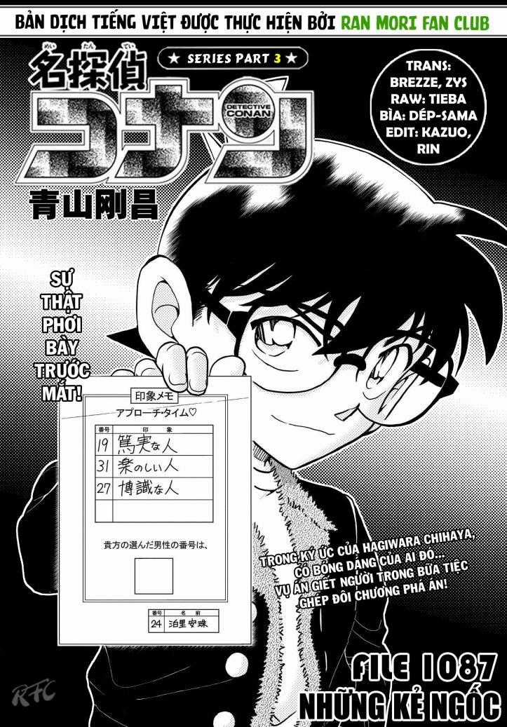Thám Tử Conan Chương 1087 trang 1