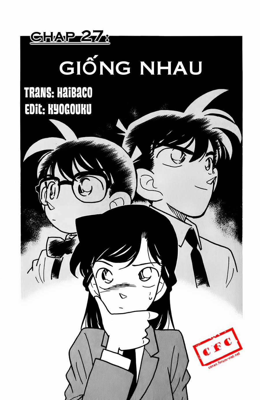 Thám Tử Conan Chương 27 trang 0