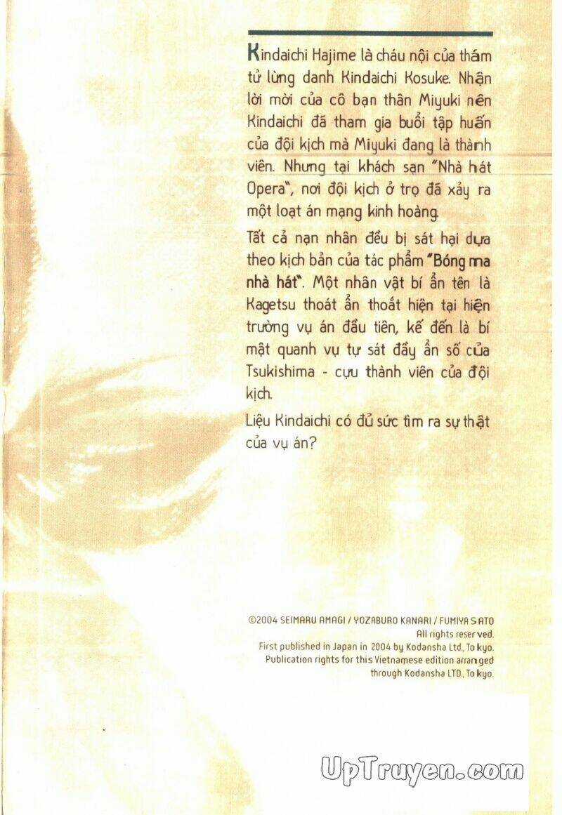 Thám Tử Kindaichi (Bản đẹp) Chapter 1 trang 2