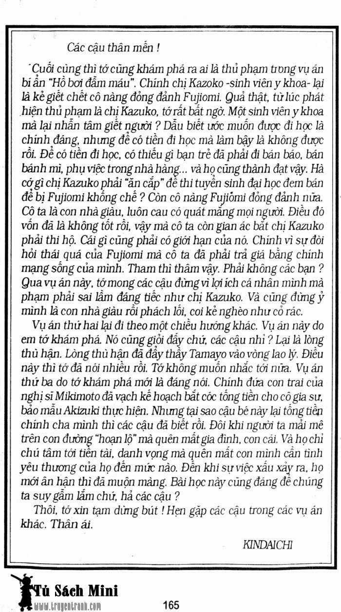 Thám Tử Kindaichi Chapter 172 trang 37