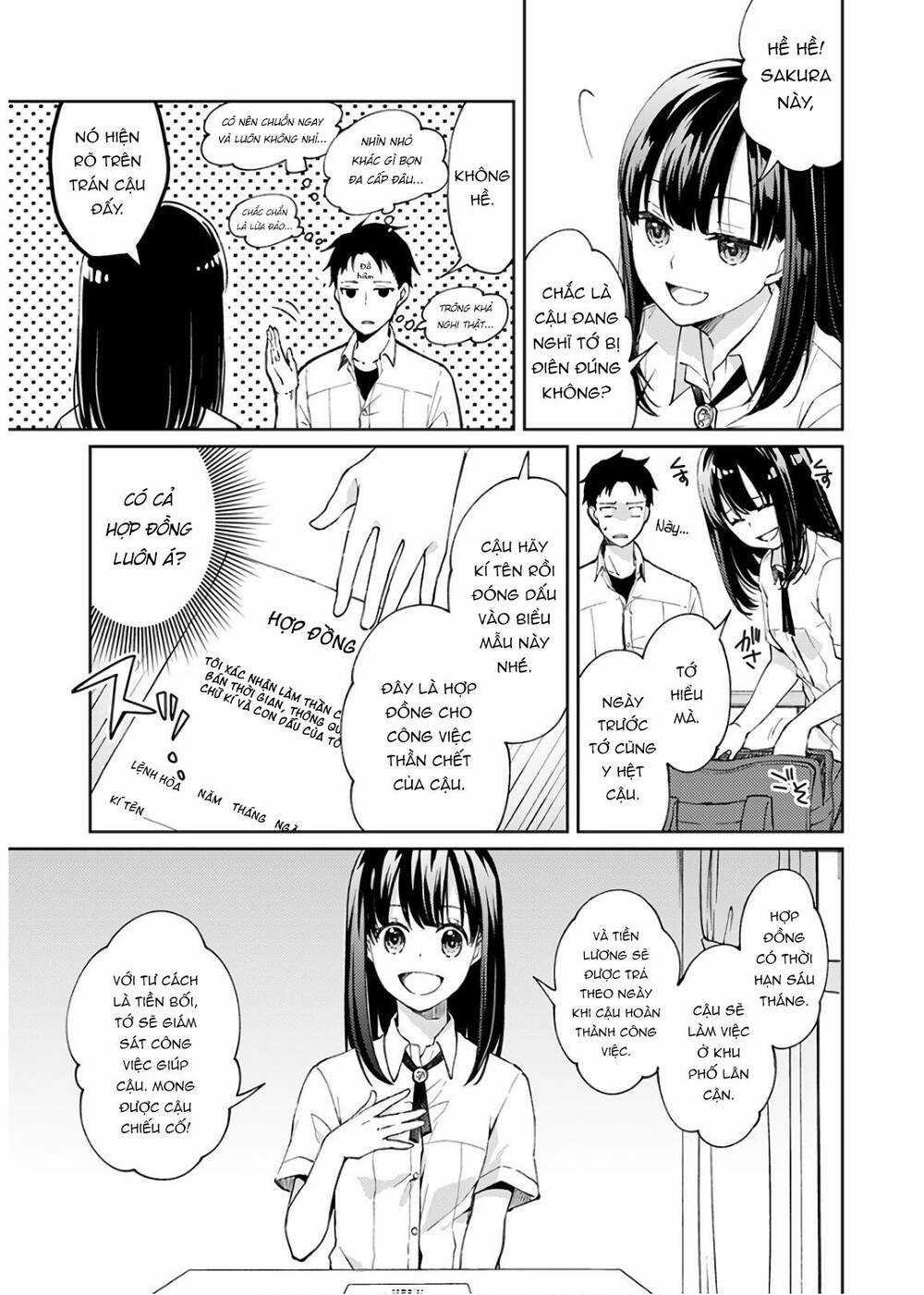 Thần Chết Làm Thêm 300 Yên Một Giờ Chapter 1 trang 19