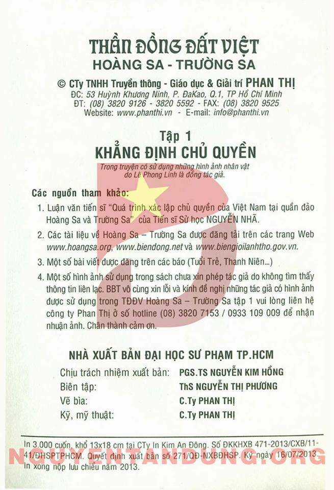 Thần Đồng Đất Việt Hoàng Sa Trường Sa Chapter 1 trang 2