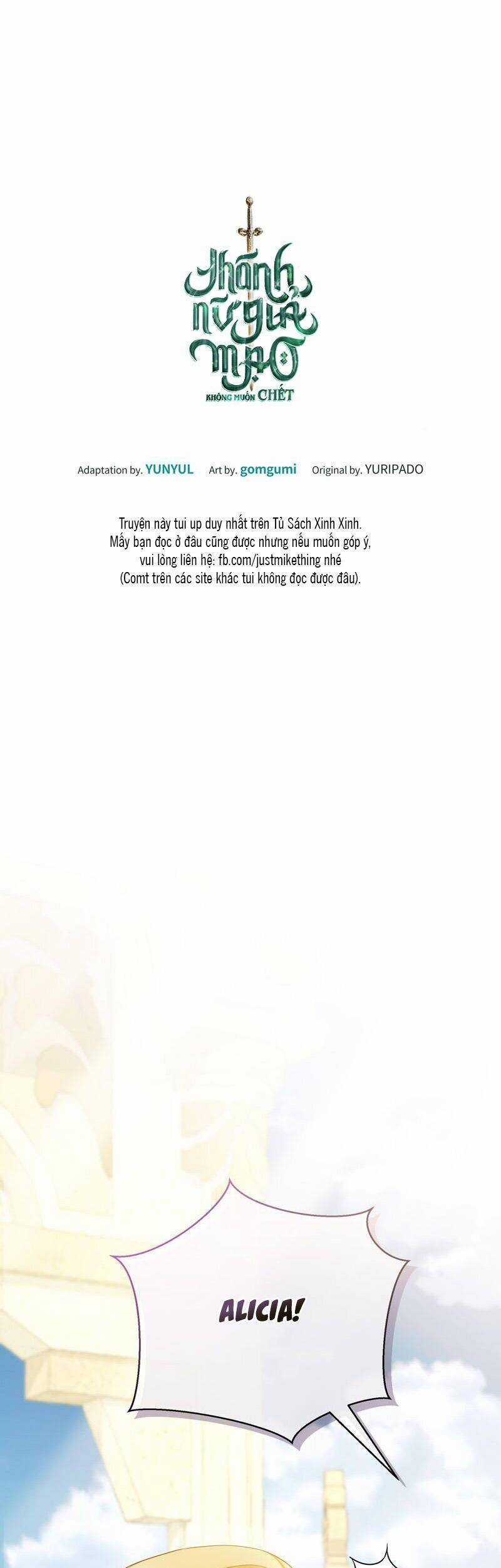 Thánh Nữ Giả Mạo Không Muốn Chết Chapter 3 trang 5