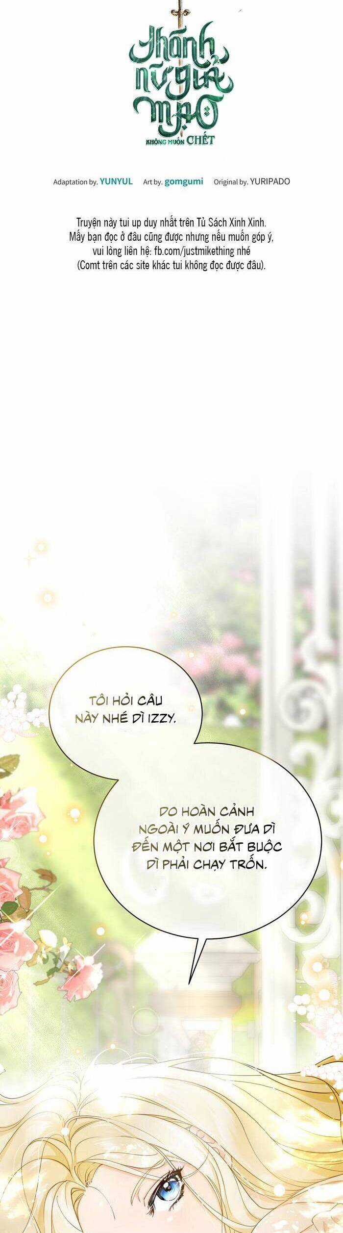 Thánh Nữ Giả Mạo Không Muốn Chết Chapter 6 trang 7