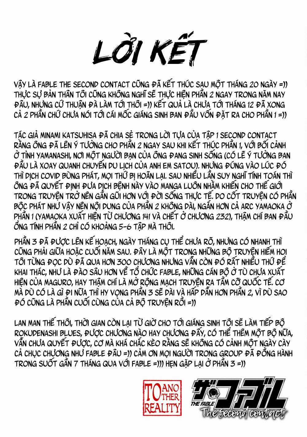 The Fable - The Second Contact Chapter 86 trang 42