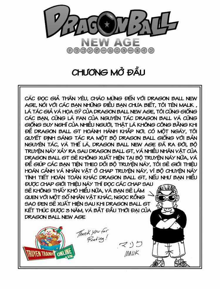 Thế Giới Ngọc Rồng New Age Chapter 0 trang 2