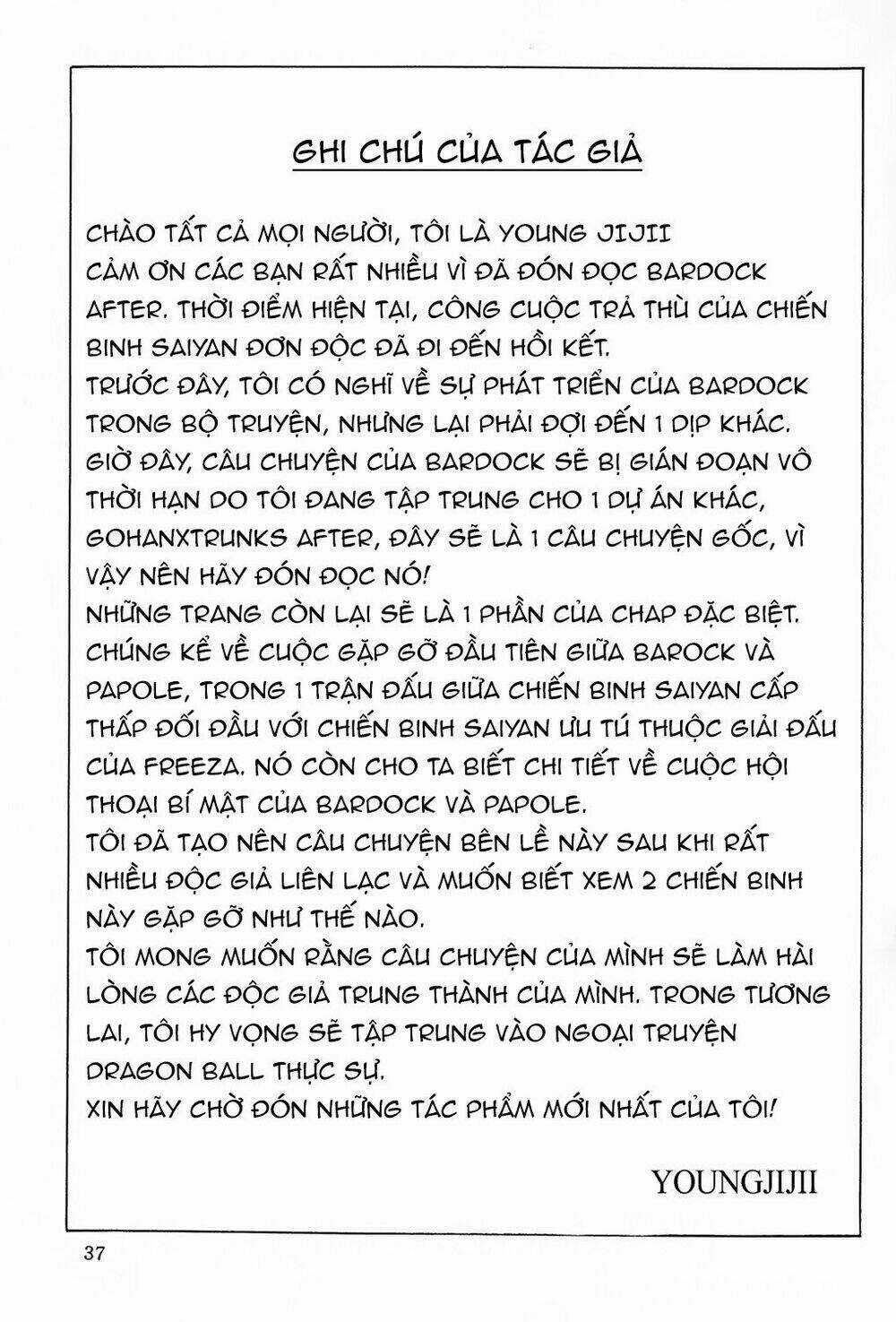 Thế Giới Ngọc Rồng - Ngoại Truyện Bardock Chapter 7 trang 37