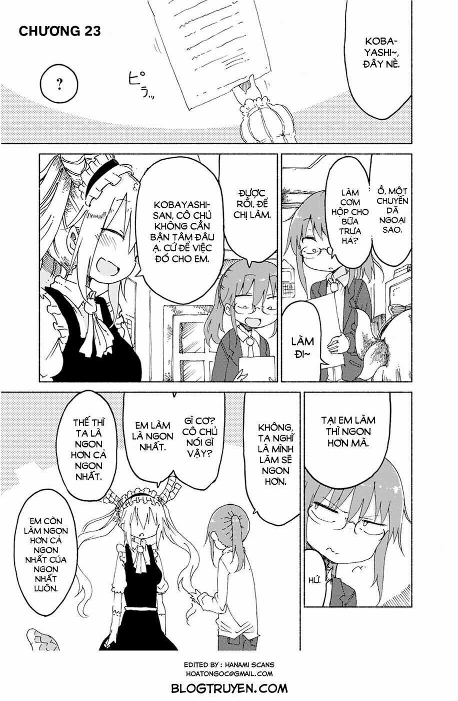 The Maid Dragon Of Kobayashi Chapter 23 trang 1
