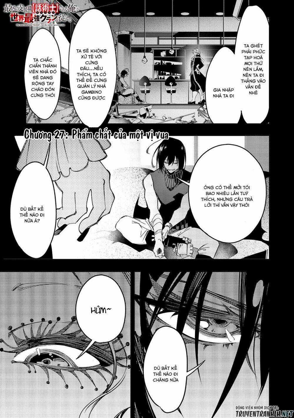 The Most Notorious 'Talker' Runs The World's Greatest Clan Chapter 27 trang 2