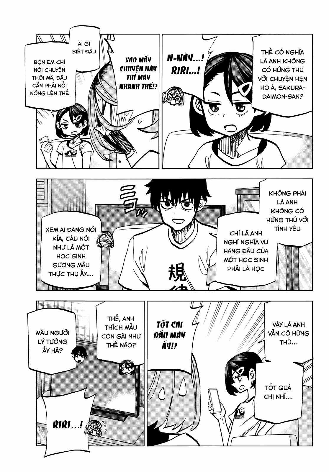 The Story Between a Dumb Prefect and a High School Girl with an Inappropriate Skirt Length Chapter 9 trang 11