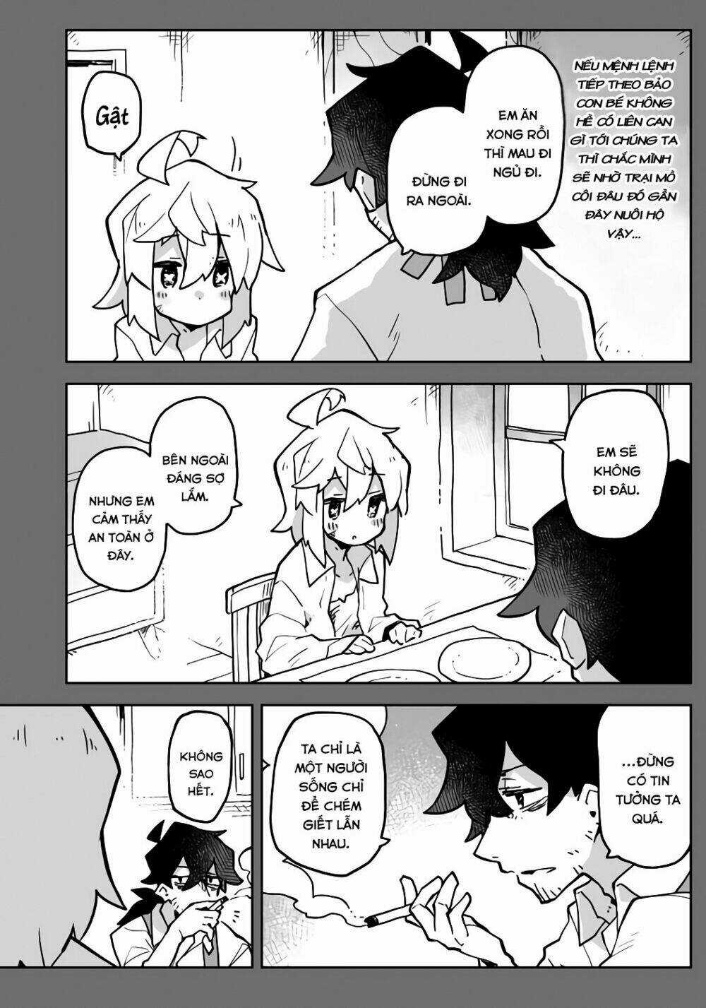 The Story Of A Terrifying Hitman And A Little Girl Chapter 1 trang 7