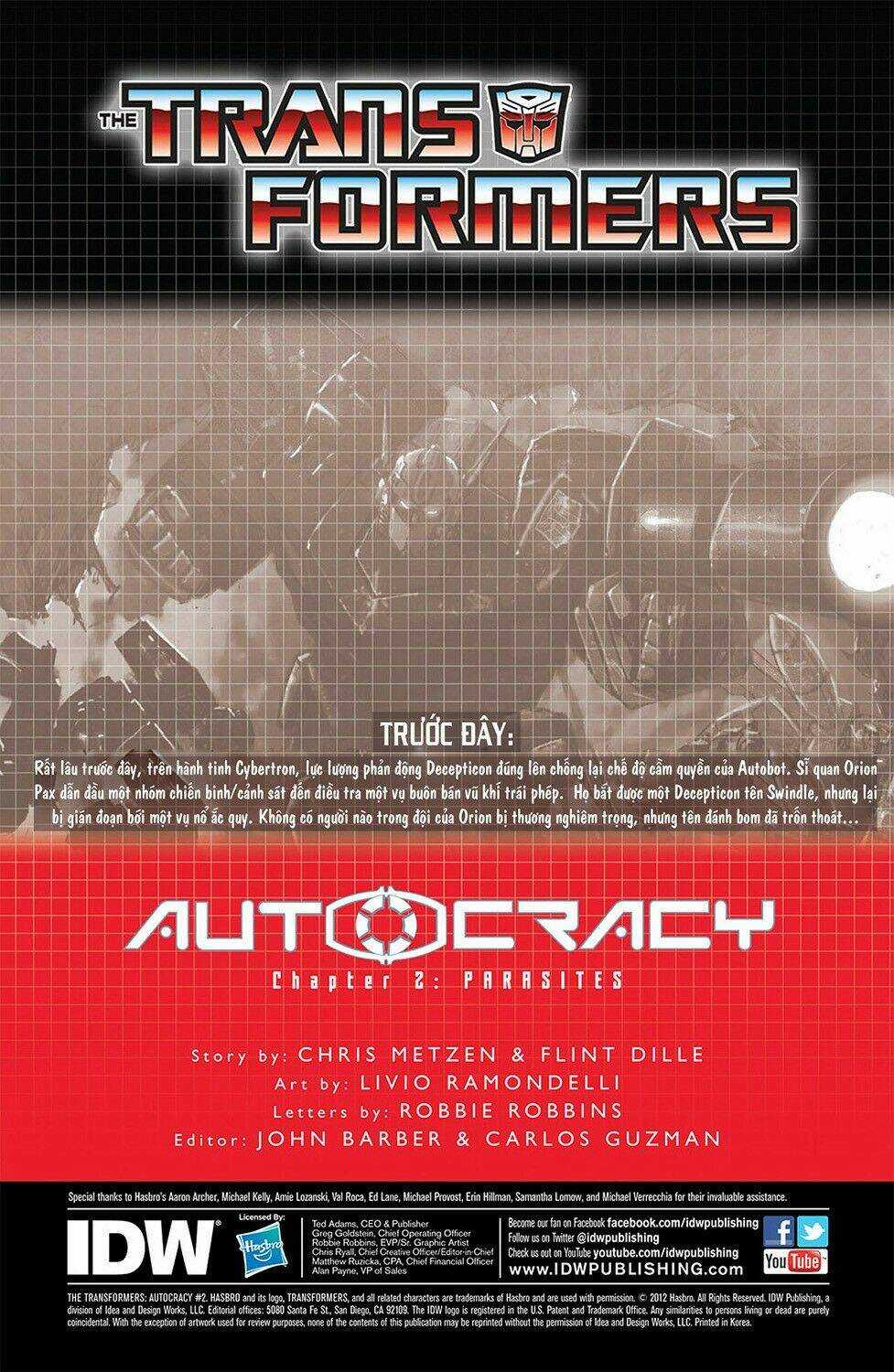The Tranformers - Autocracy Chapter 2 trang 2