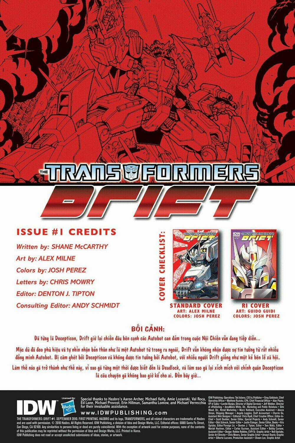 The Transformers: Drift Chapter 1 trang 2