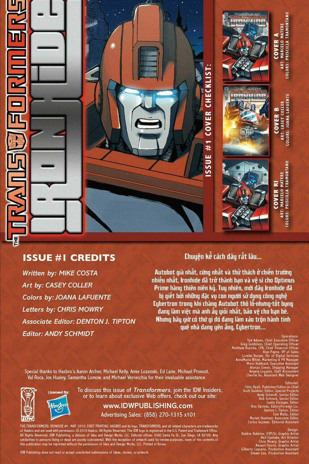 The Transformers: Ironhide Chapter 1 trang 2