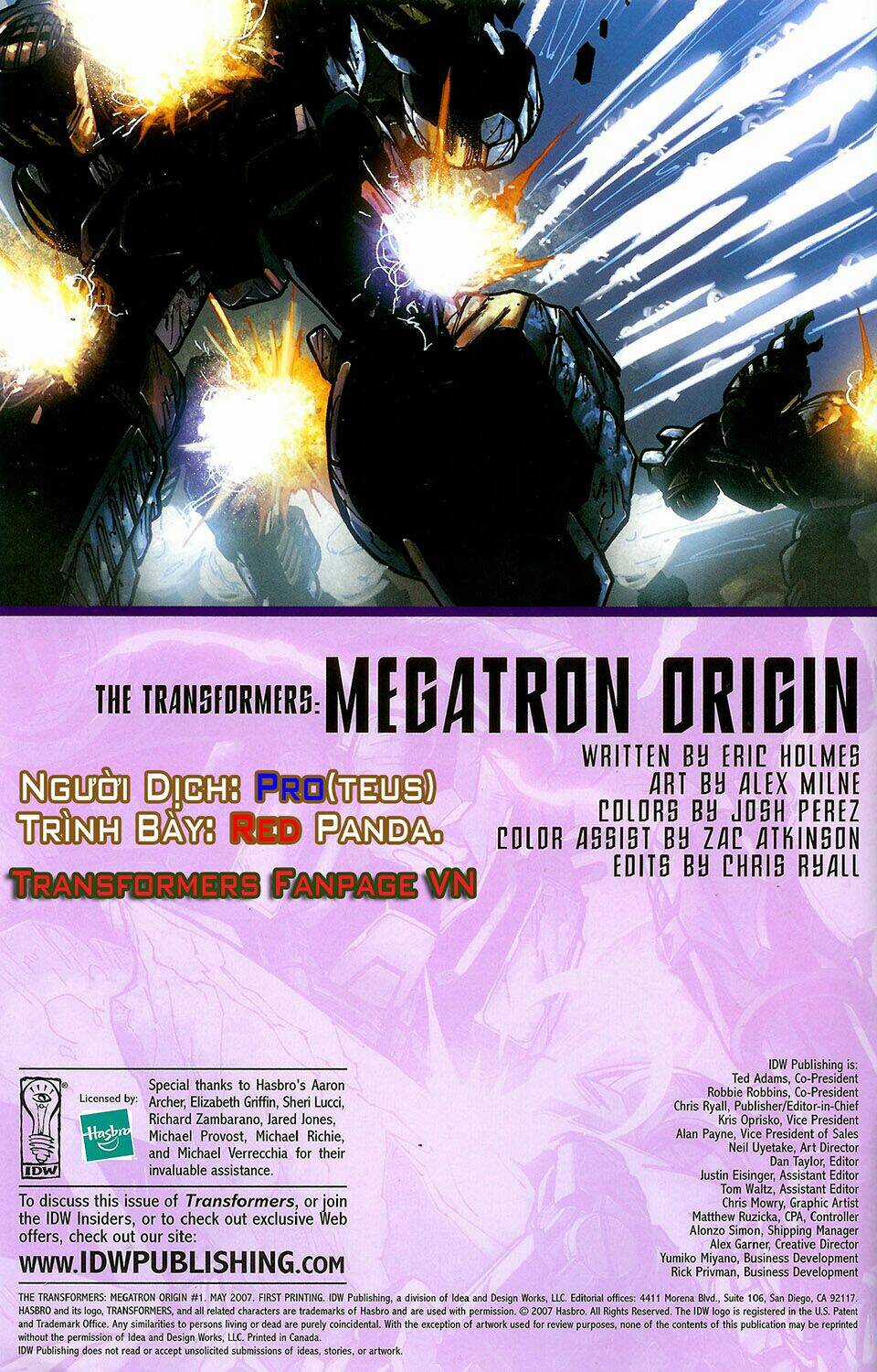 The Transformers: Megatron Origin Chapter 1 trang 3