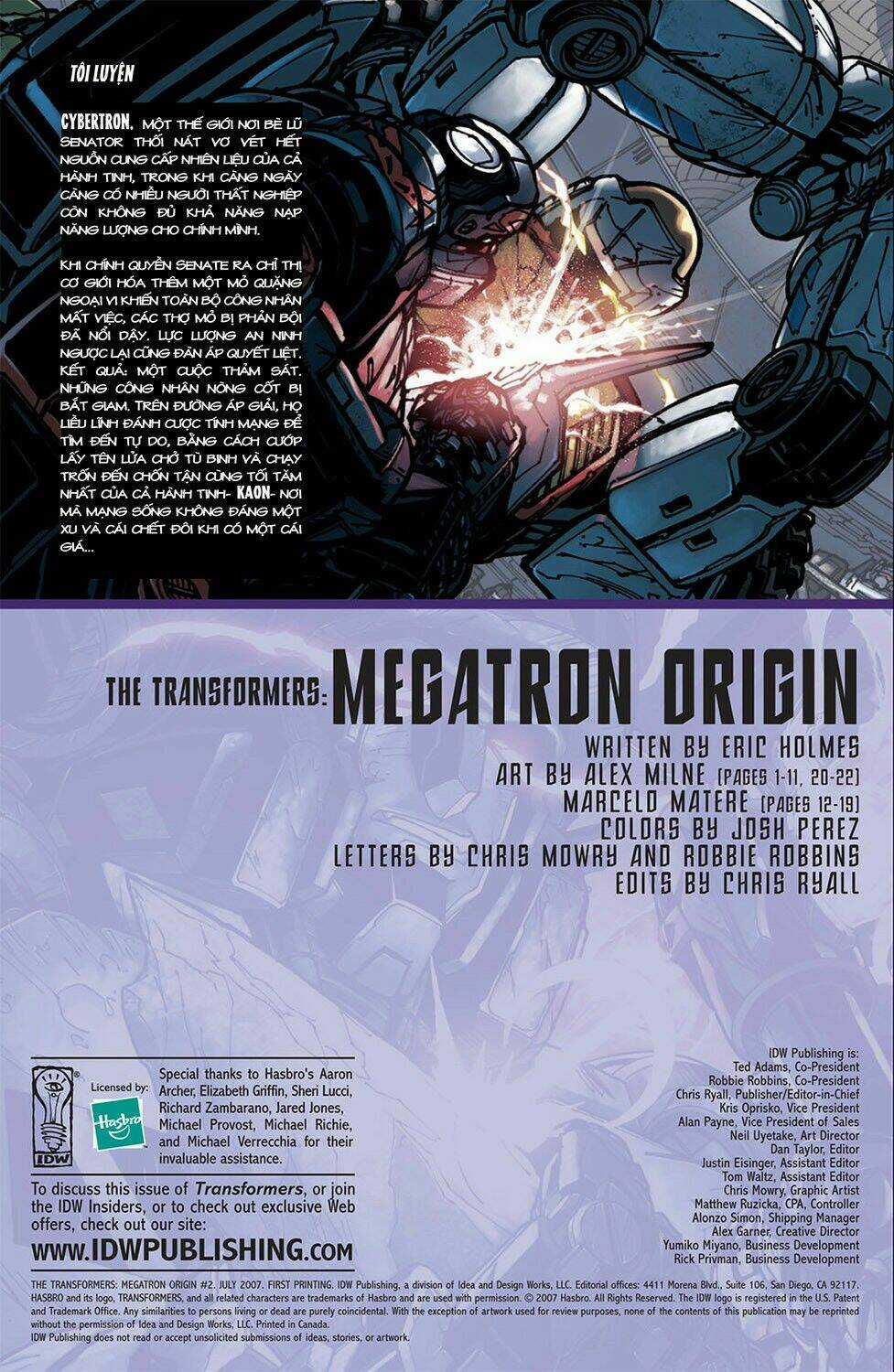 The Transformers: Megatron Origin Chapter 2 trang 3