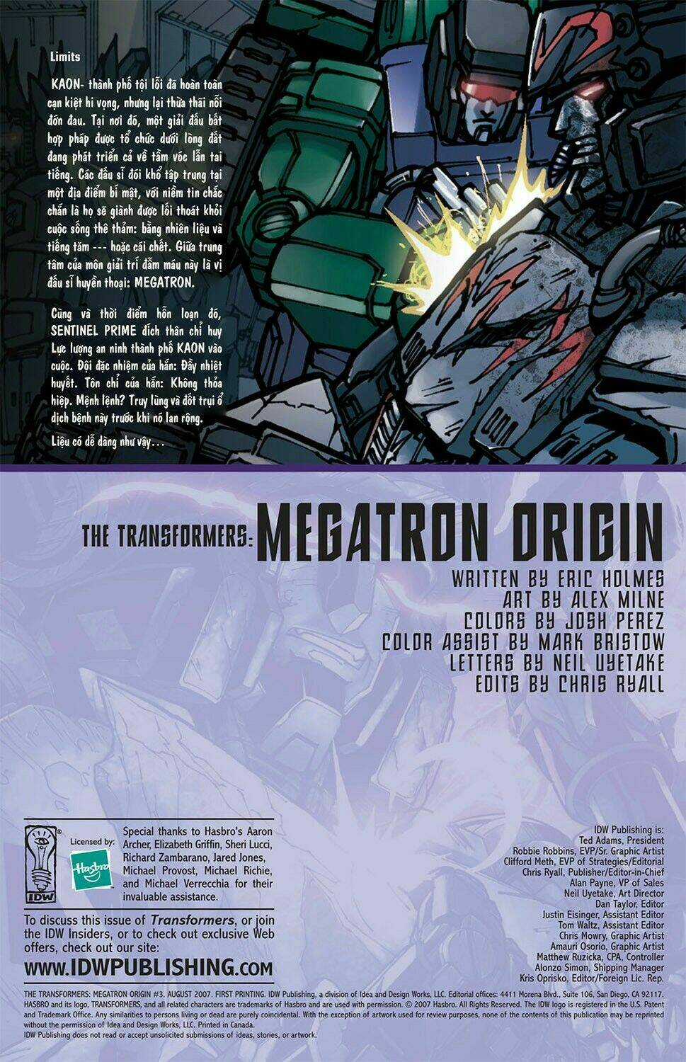 The Transformers: Megatron Origin Chapter 3 trang 3