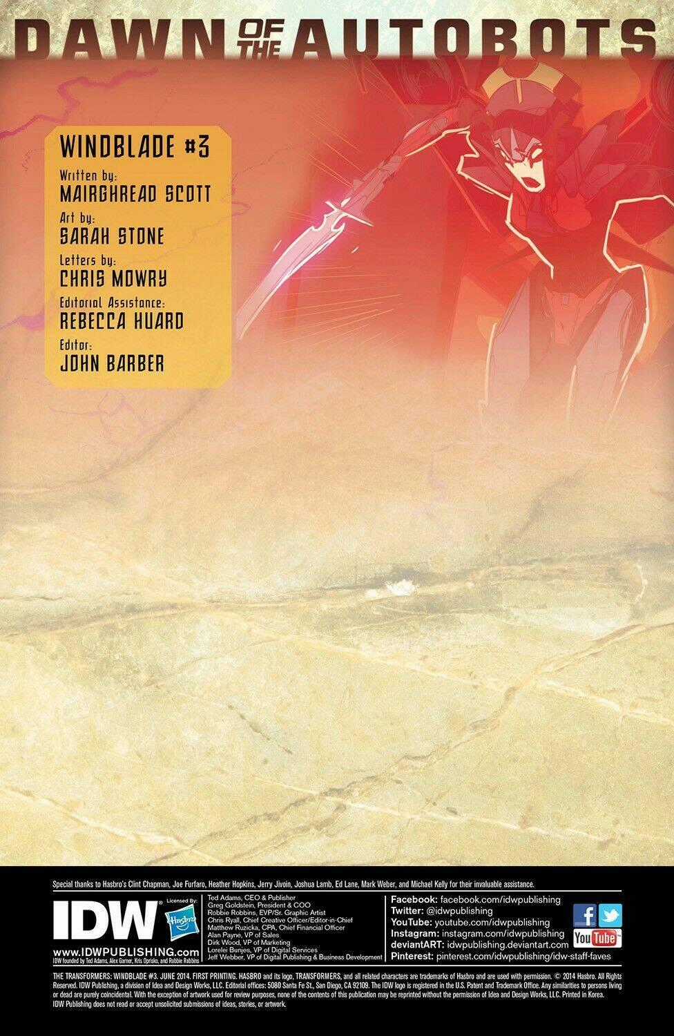 The Transformers: Windblade Chapter 1.3 trang 1