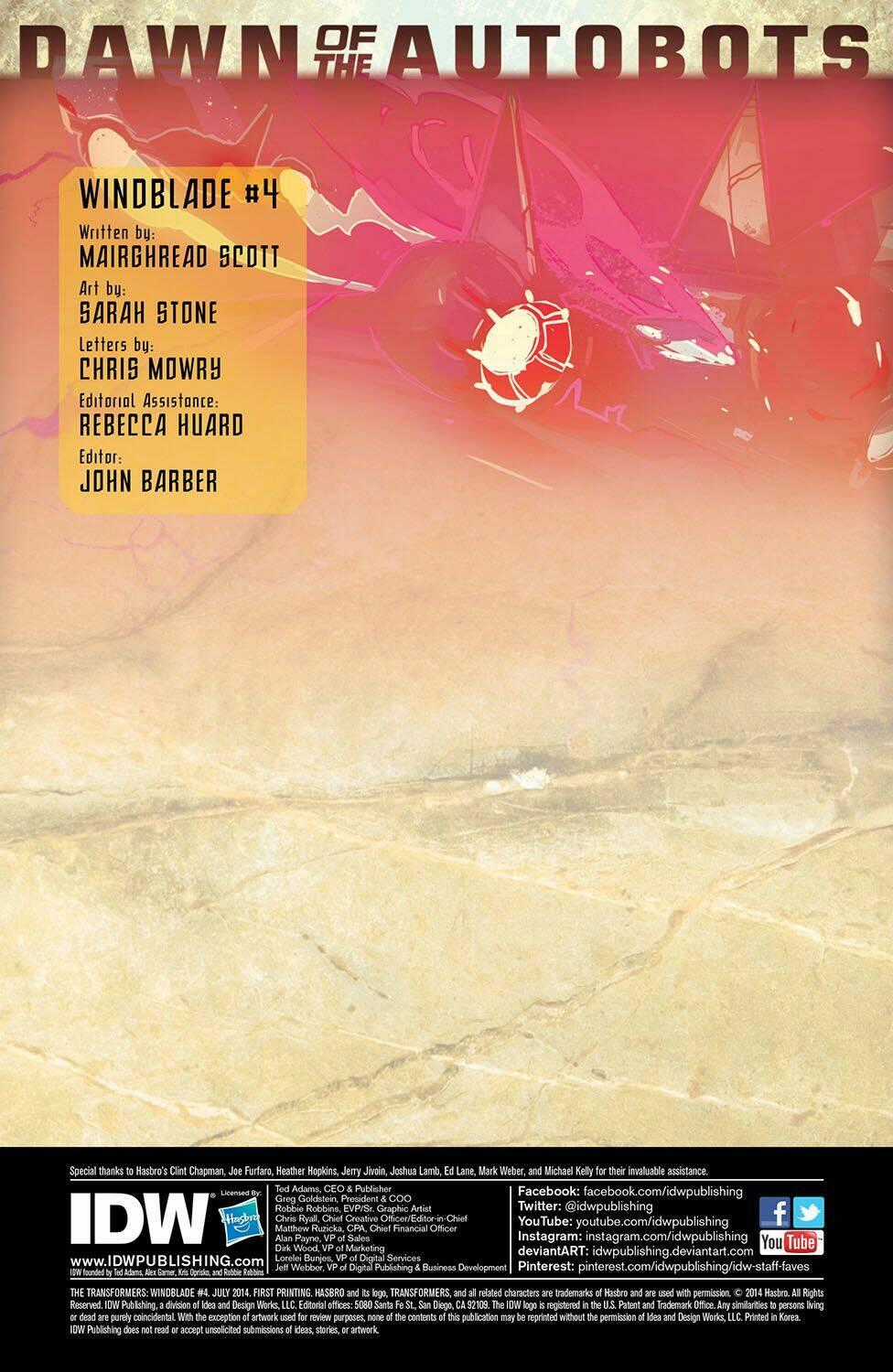 The Transformers: Windblade Chapter 1.4 trang 1