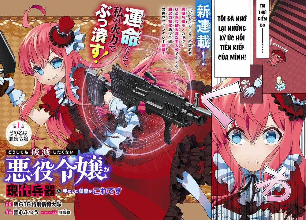 The Villainess Will Crush Her Destruction End Through Modern Firepower Chapter 1 trang 2