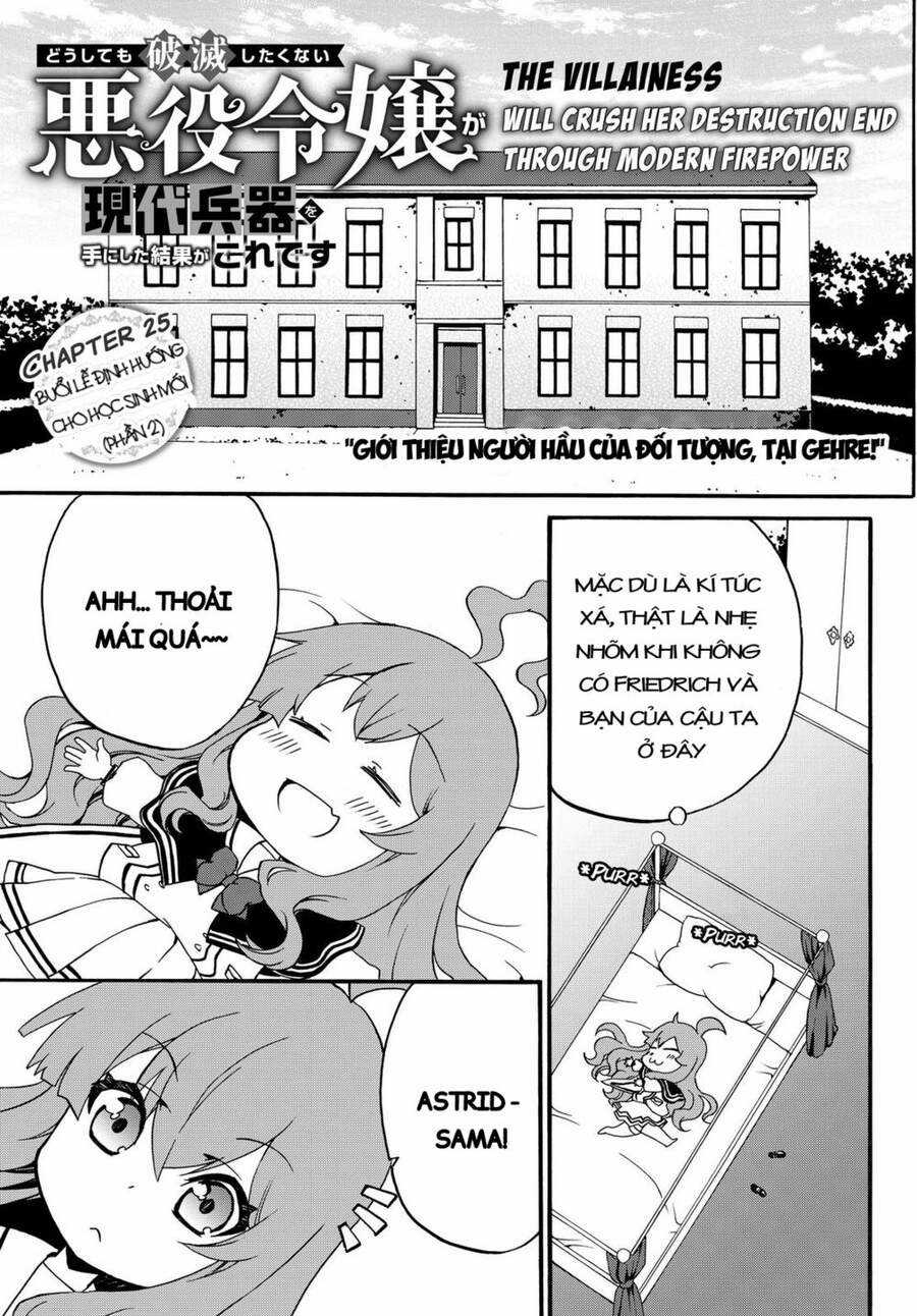 The Villainess Will Crush Her Destruction End Through Modern Firepower Chapter 25 trang 3