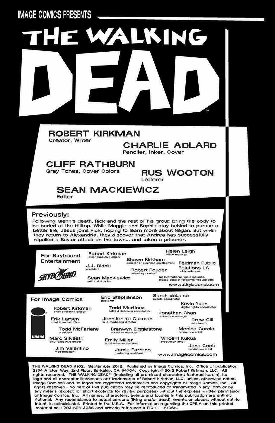 The Walking Dead Chapter 102 trang 3