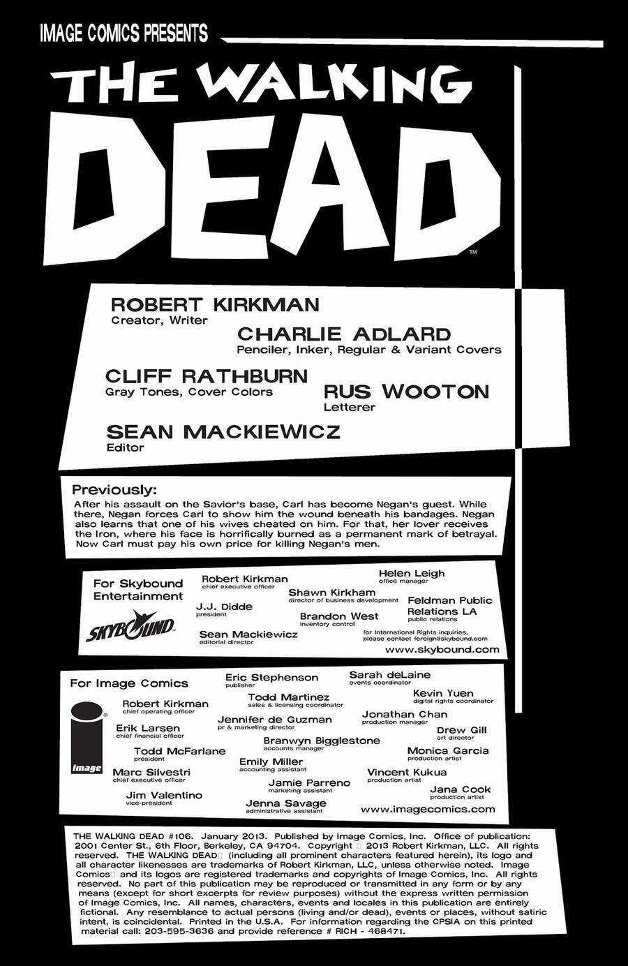 The Walking Dead Chapter 106 trang 2