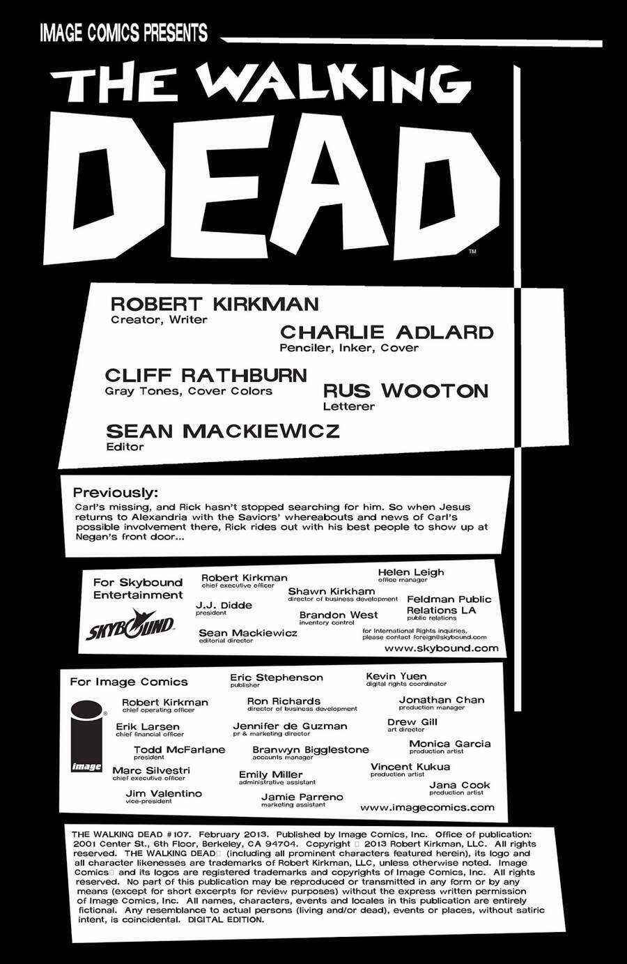 The Walking Dead Chapter 107 trang 2