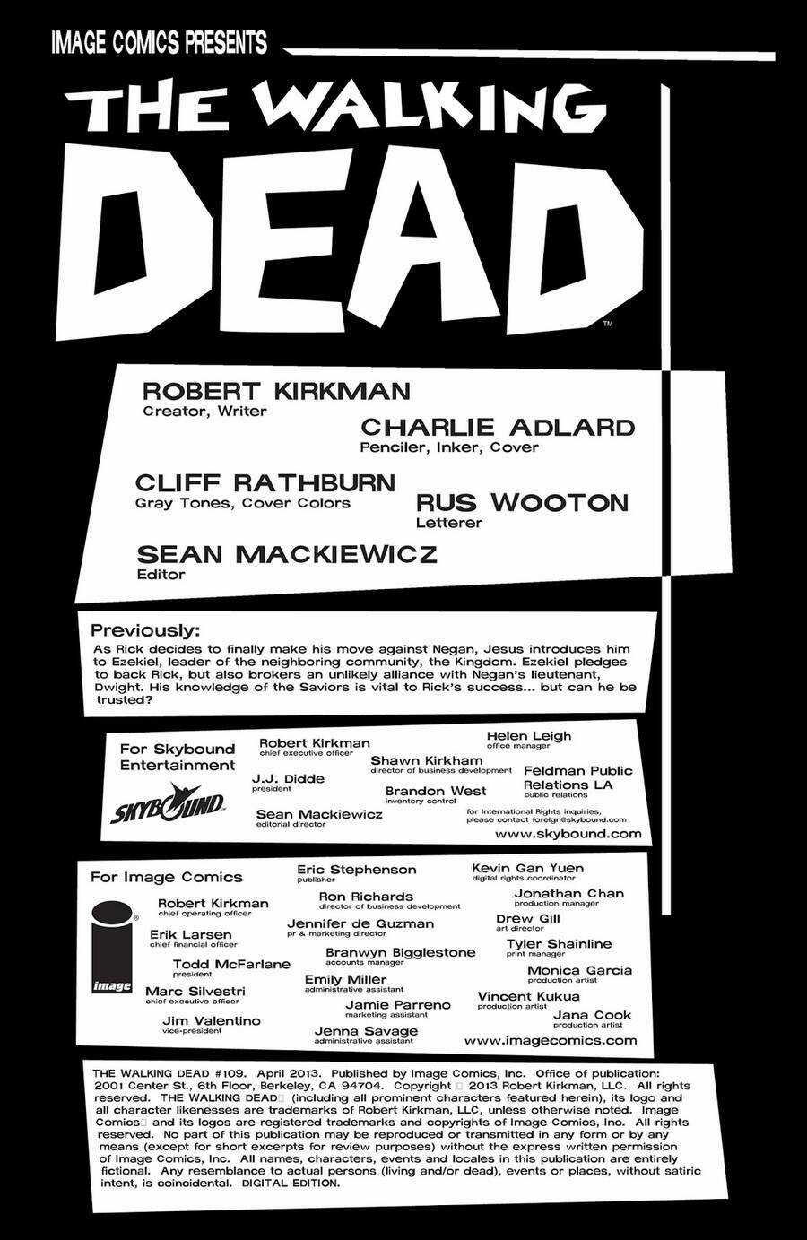 The Walking Dead Chapter 109 trang 2