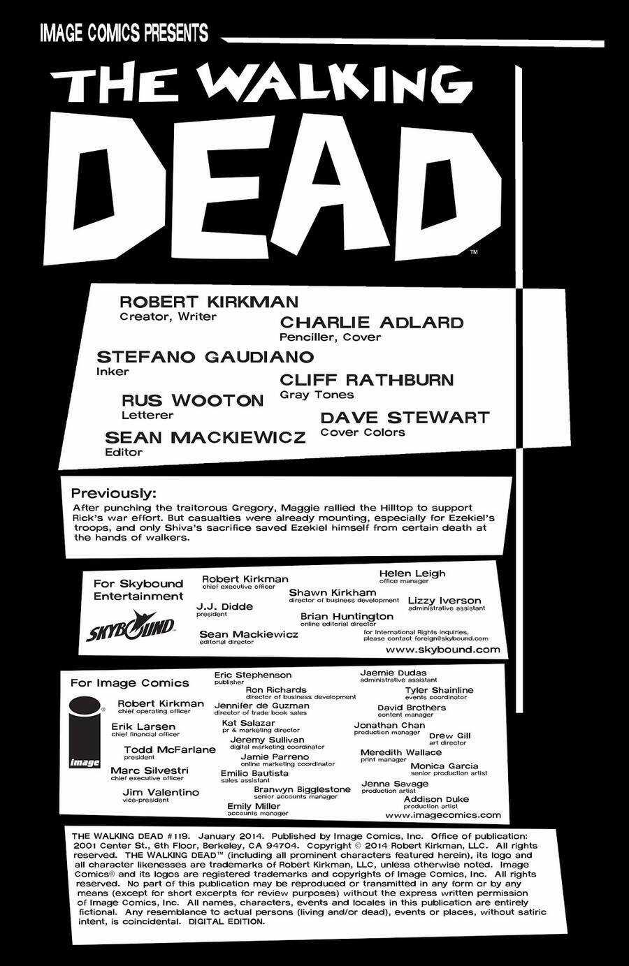 The Walking Dead Chapter 119 trang 2