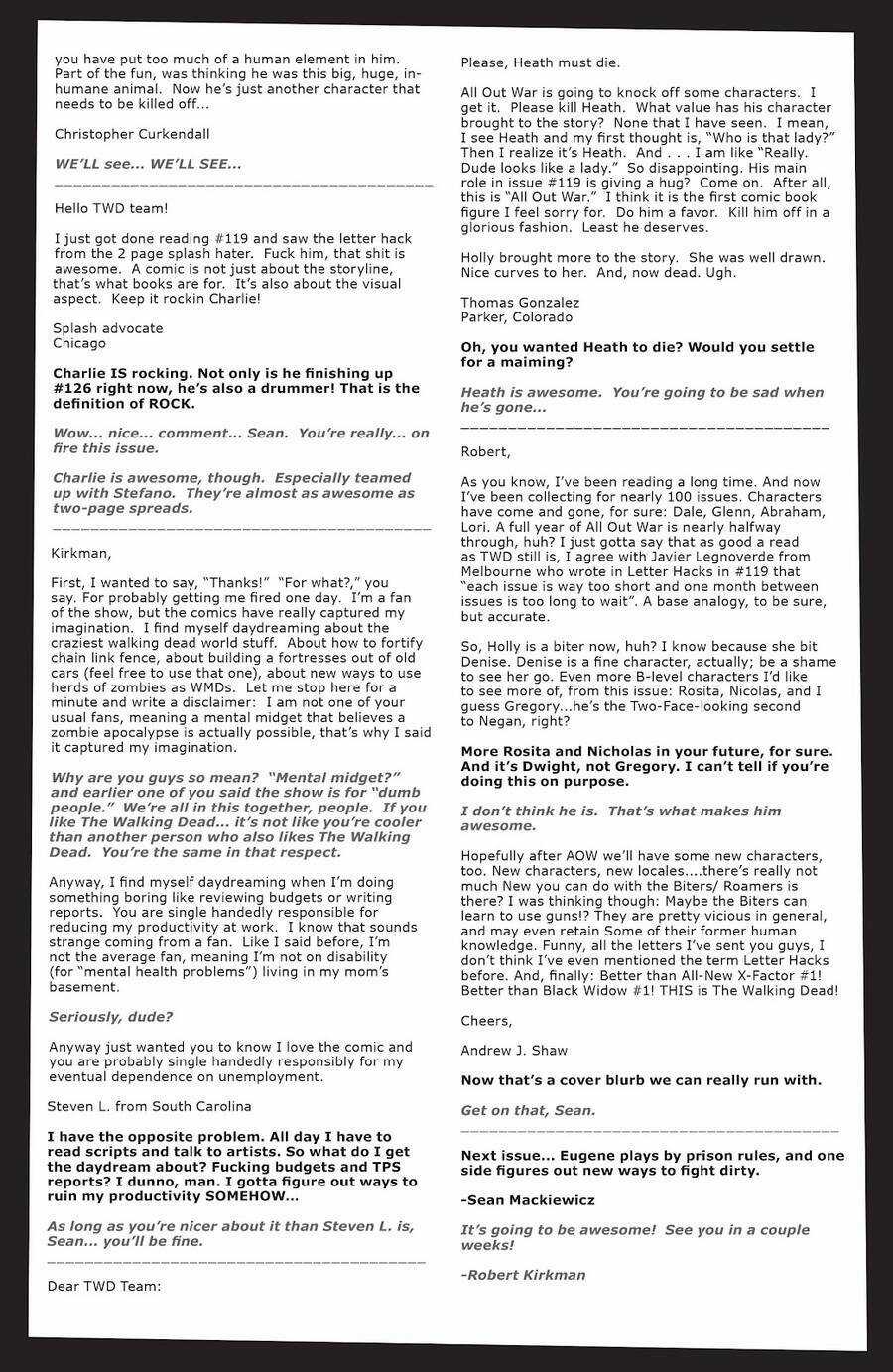 The Walking Dead Chapter 121.5 trang 13