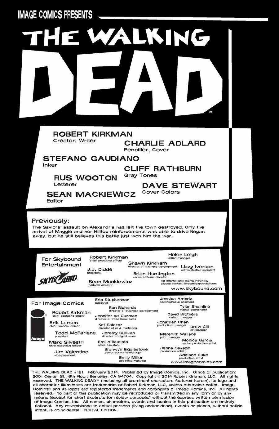 The Walking Dead Chapter 121 trang 2