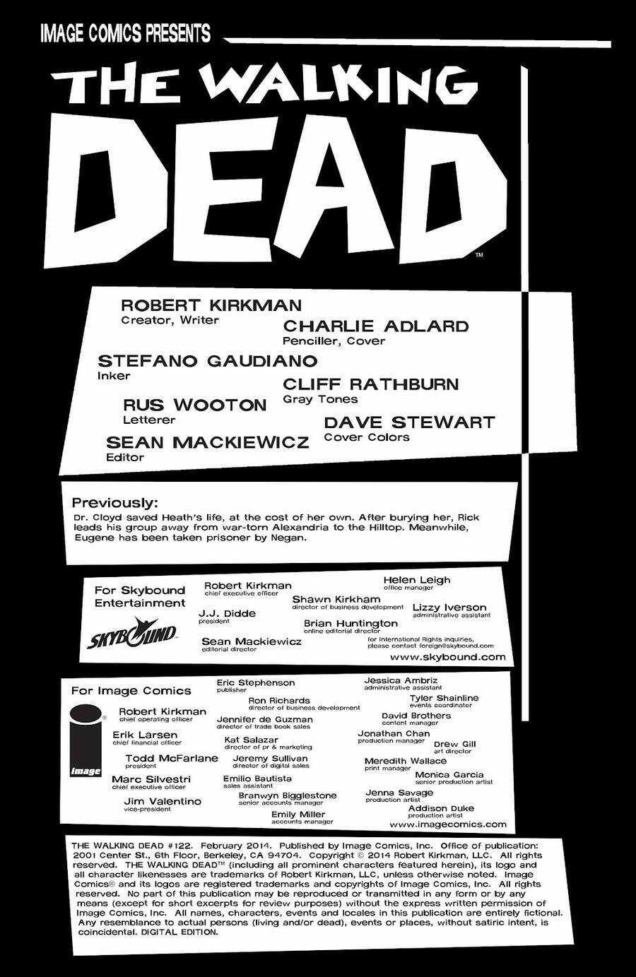 The Walking Dead Chapter 122 trang 2