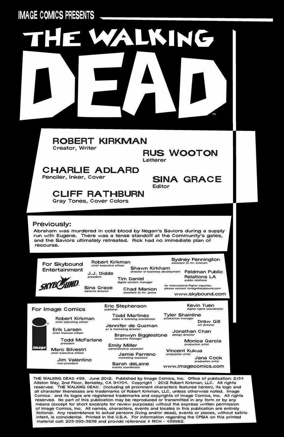 The Walking Dead Chapter 99 trang 3