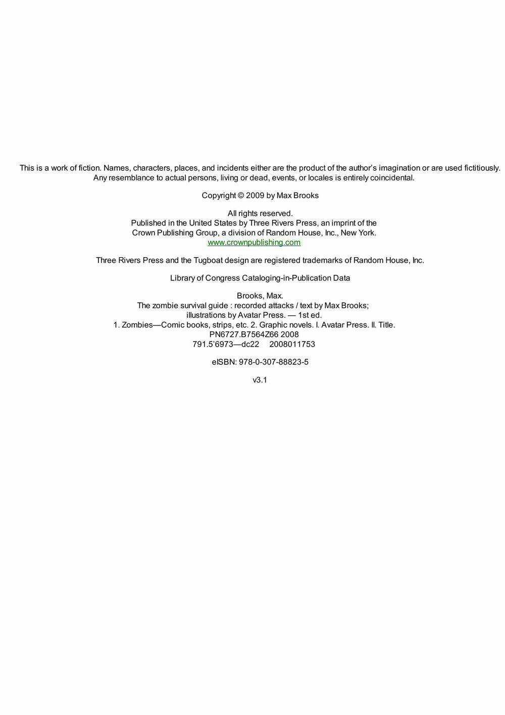 The Zombie Survival Guide: Recorded Attacks Chapter 1 trang 3