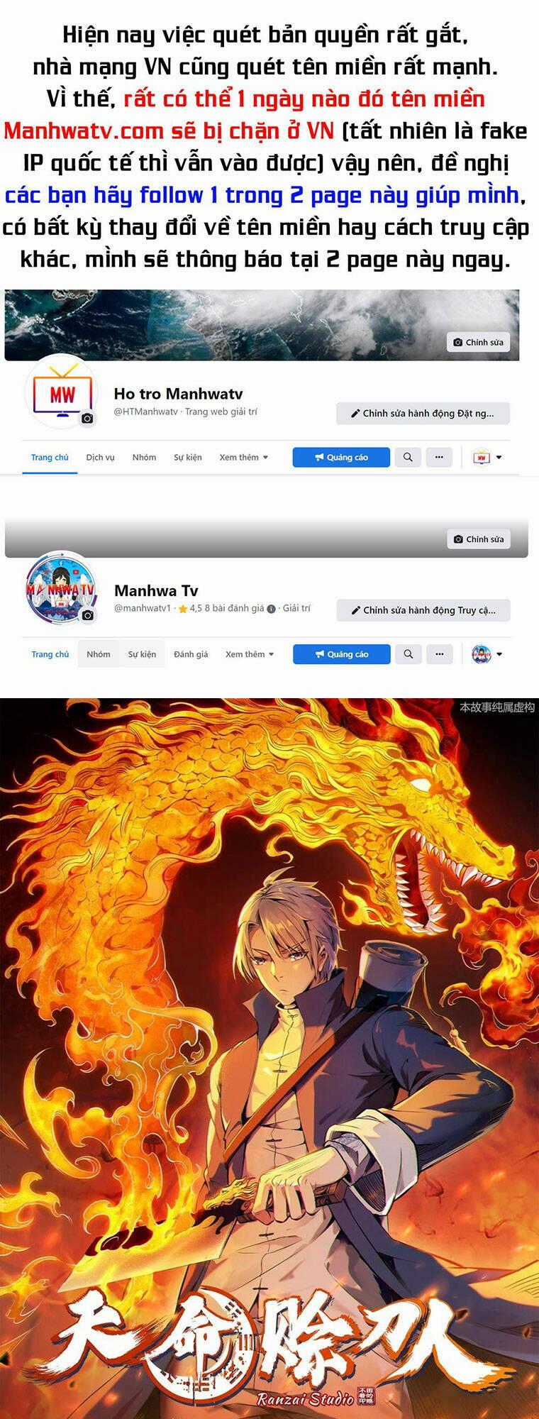 Thiên Mệnh Xa Đao Nhân Chapter 61 trang 0