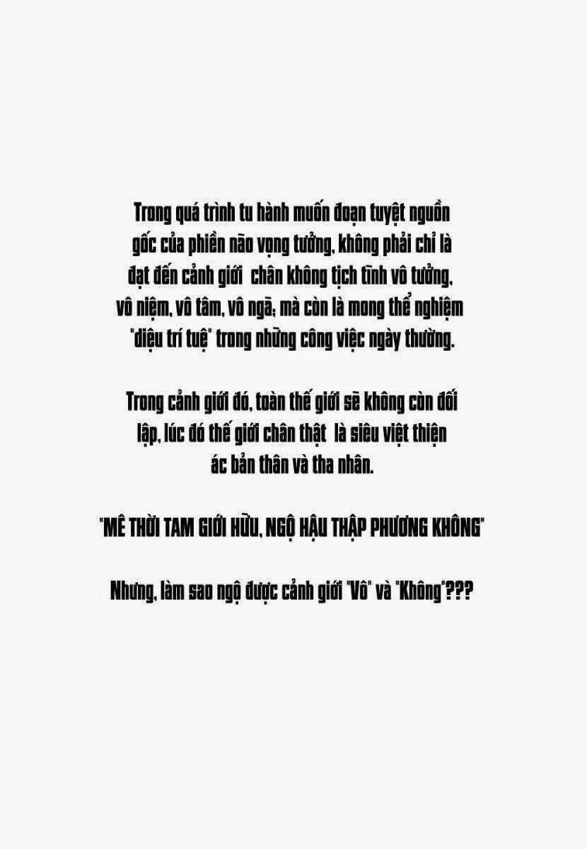 Thiền Thuyết (Zen Speaks) Chapter 1 trang 1